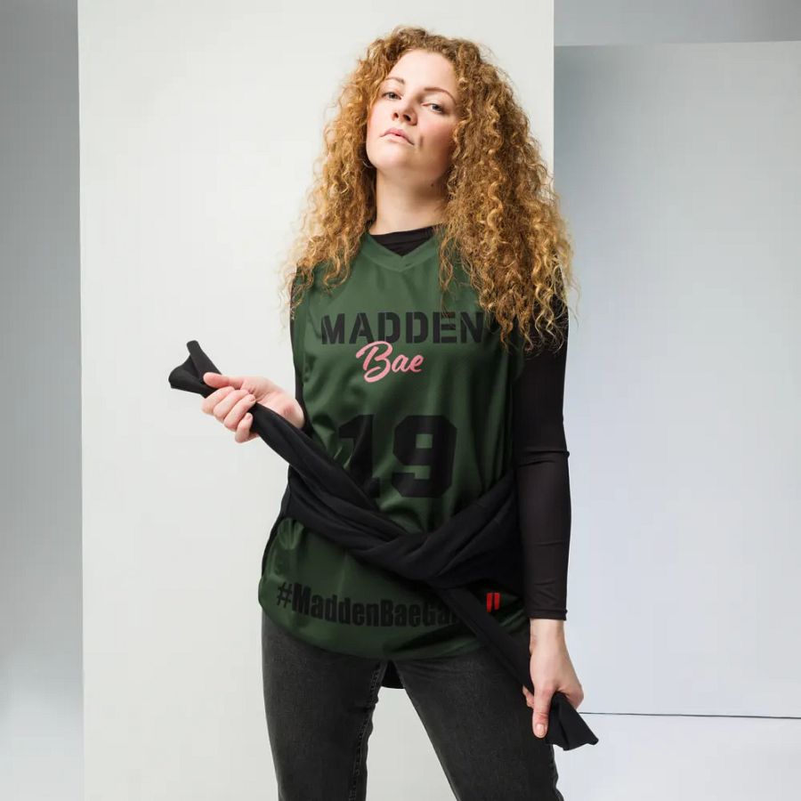 Madden Bae Jersey 👨‍🎨 (Green+ Black Logo) product image (7)