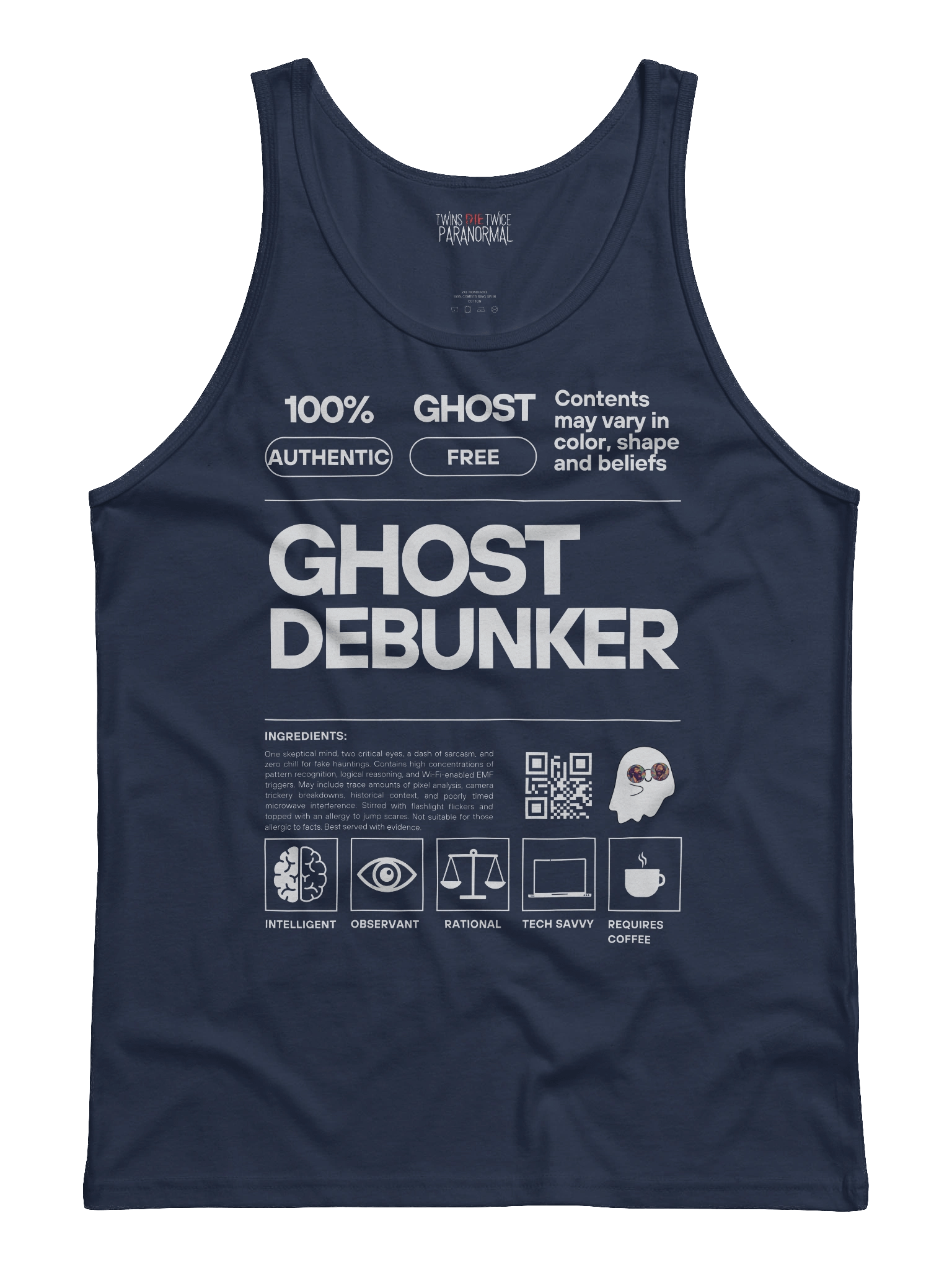 Certified Ghost Debunker Label Tank product image (2)