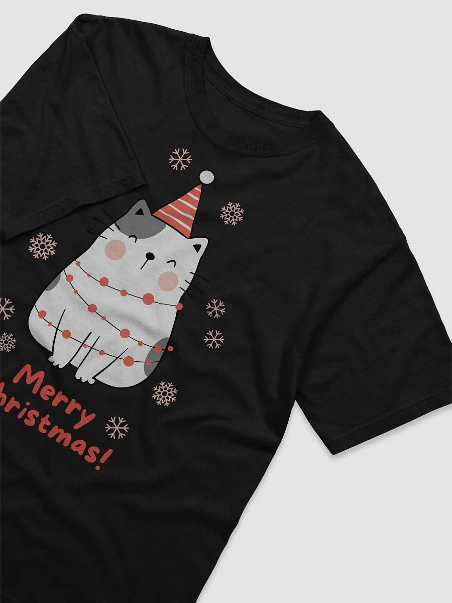 Festive Feline Lights T-Shirt product image (3)