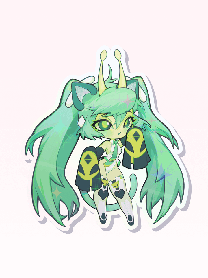 Holographic Glorpi Miku Sticker [PRE-ORDER] product image (1)