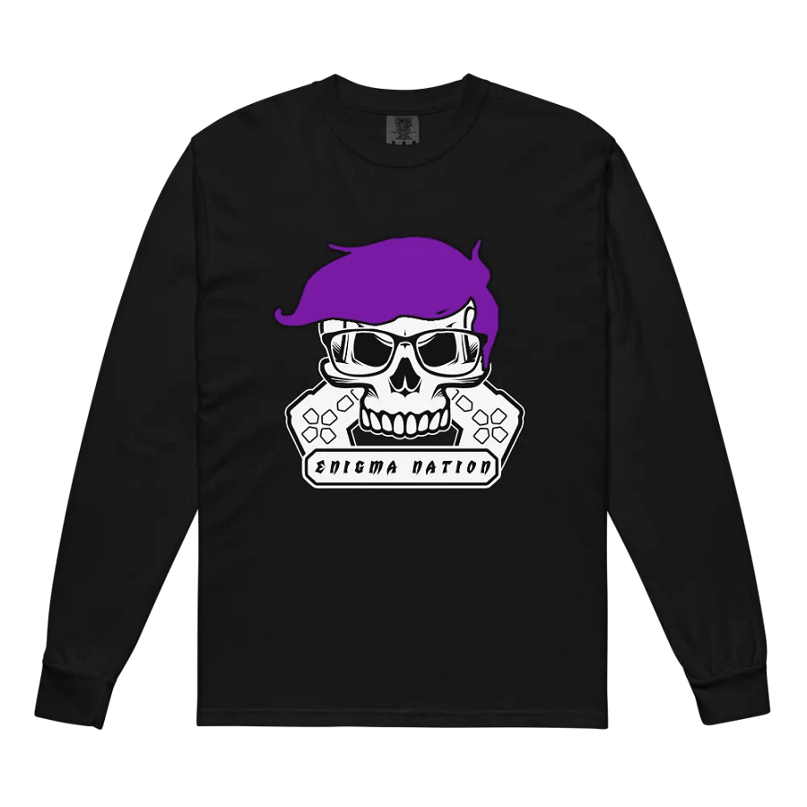 Enigma Nation Comfort Colors Unisex Garment-Dyed Heavyweight Long Sleeve Shirt (PRINTED) product image (3)