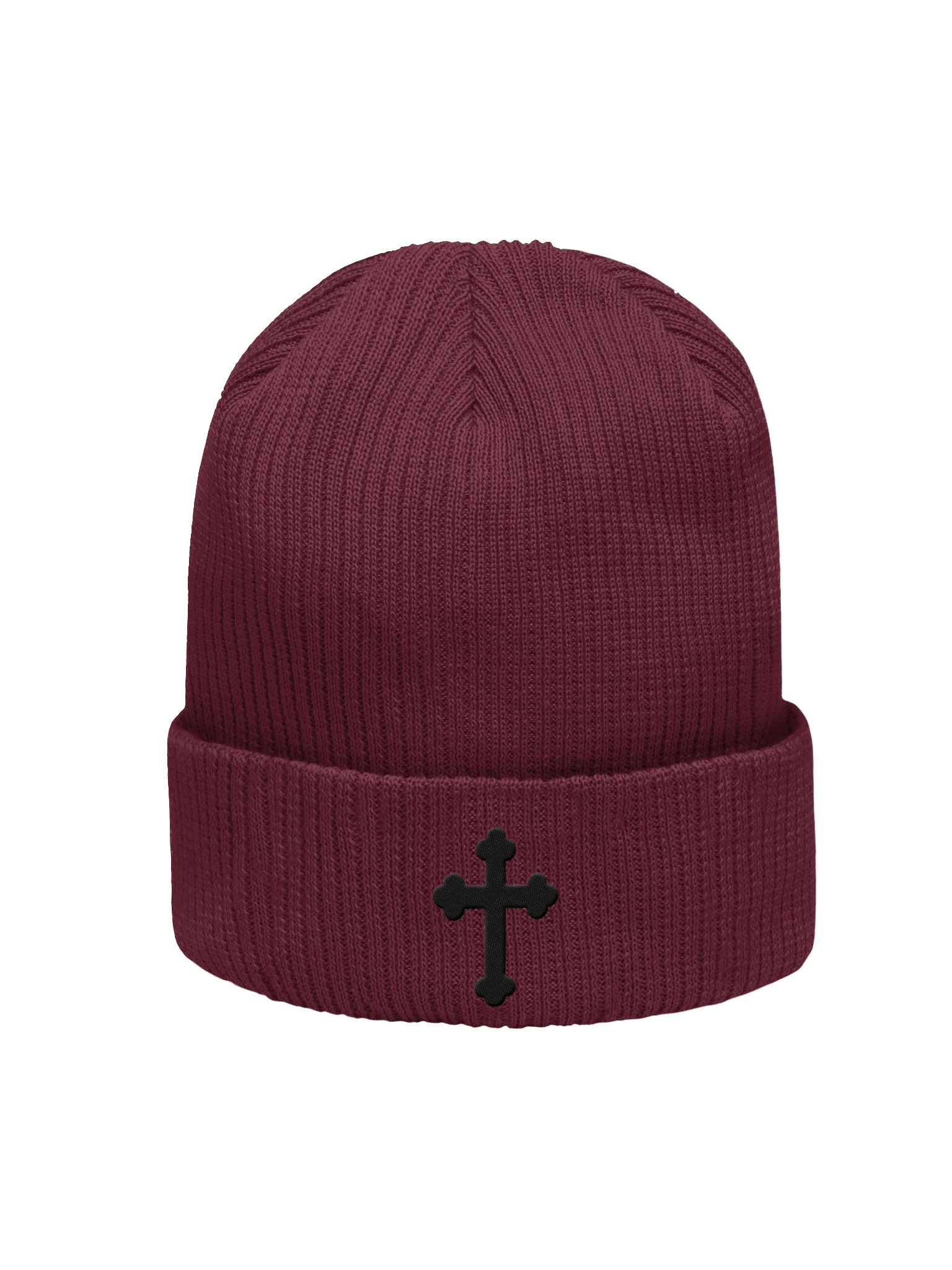 Black Cross Atlantis Organic Ribbed Beanie product image (3)