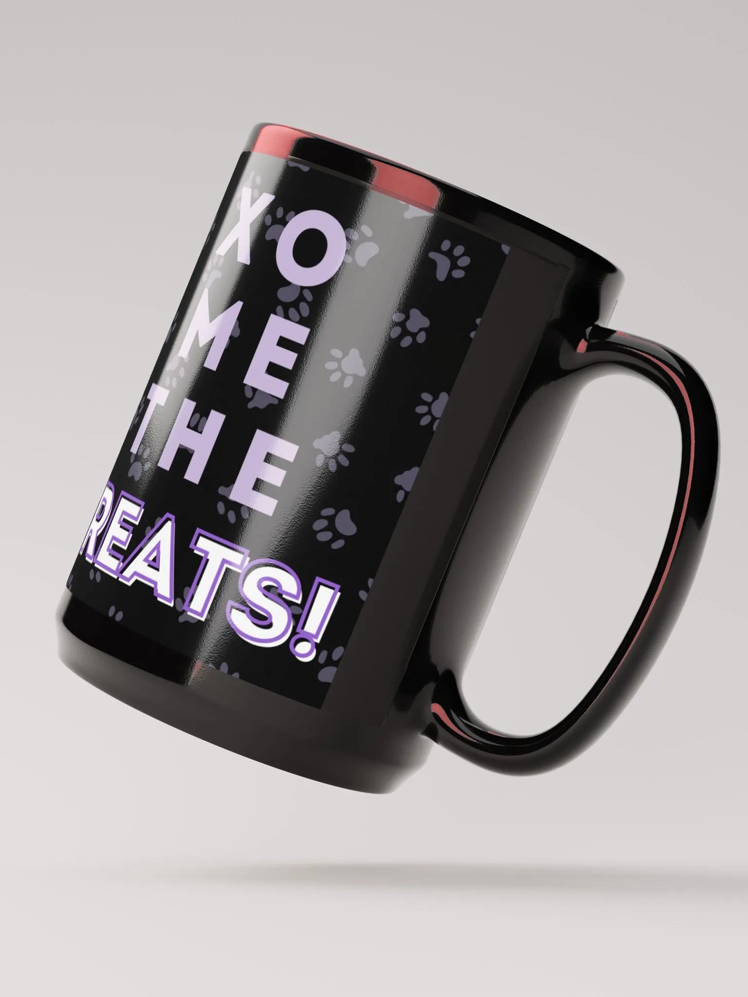 "Xo Me the Treats!" 15oz Mug - Black product image (3)