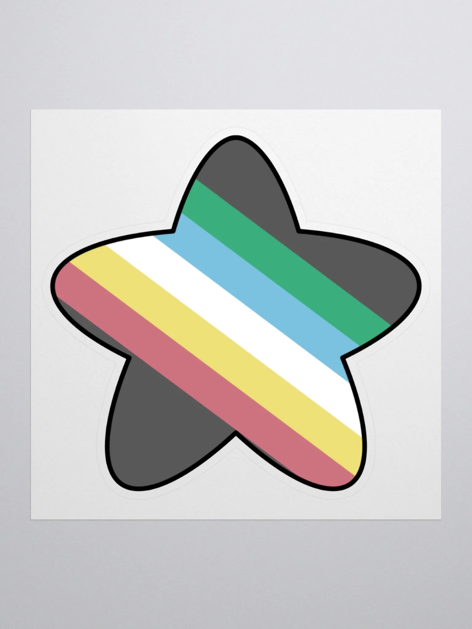 Disability Flag Star Sticker product image (1)