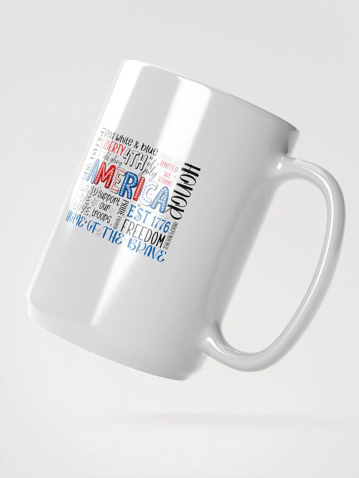 Patriotic Pride White Glossy Mug product image (2)