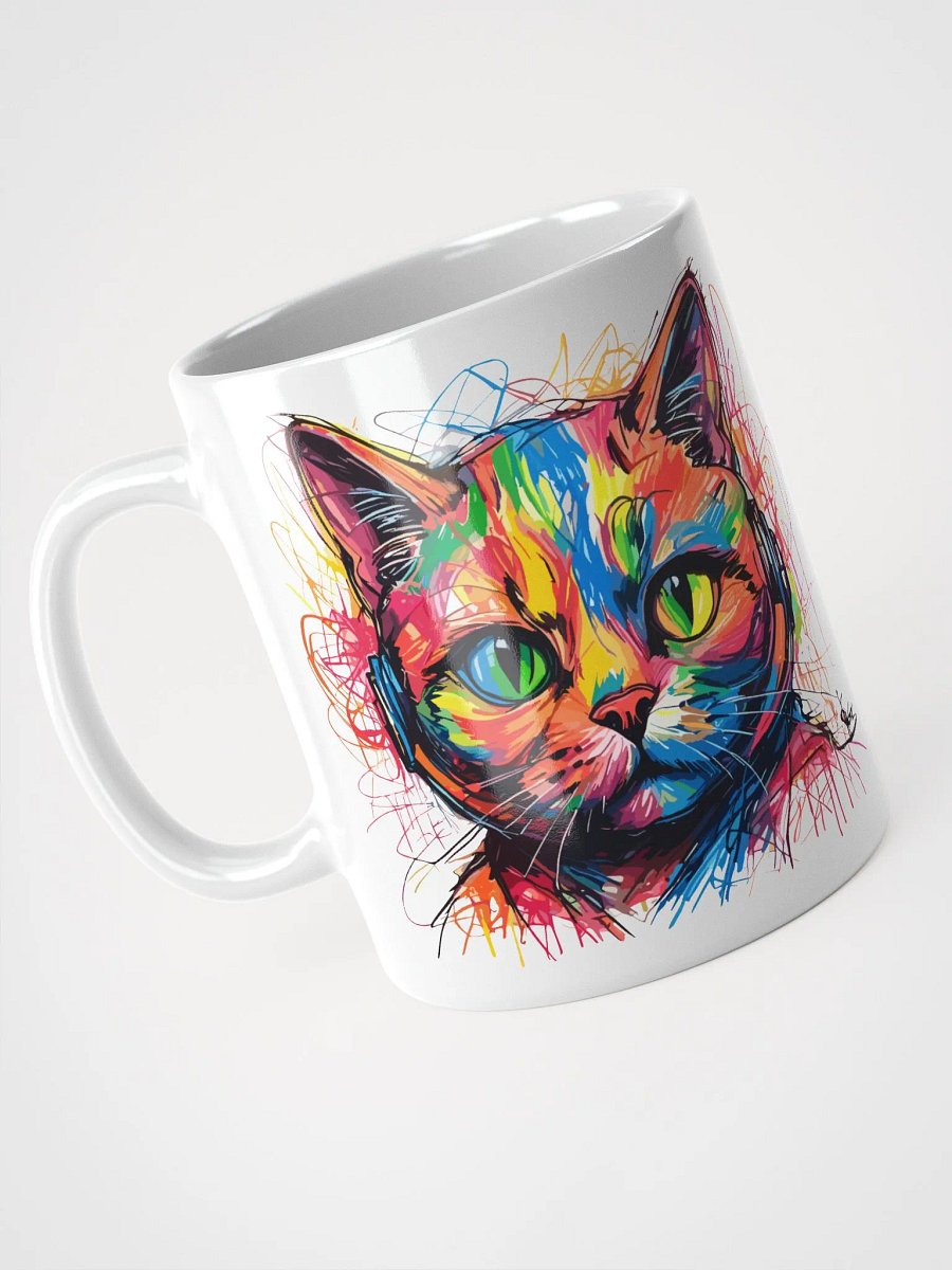 Graffiti Scribbles Cat 10 , Mug product image (5)