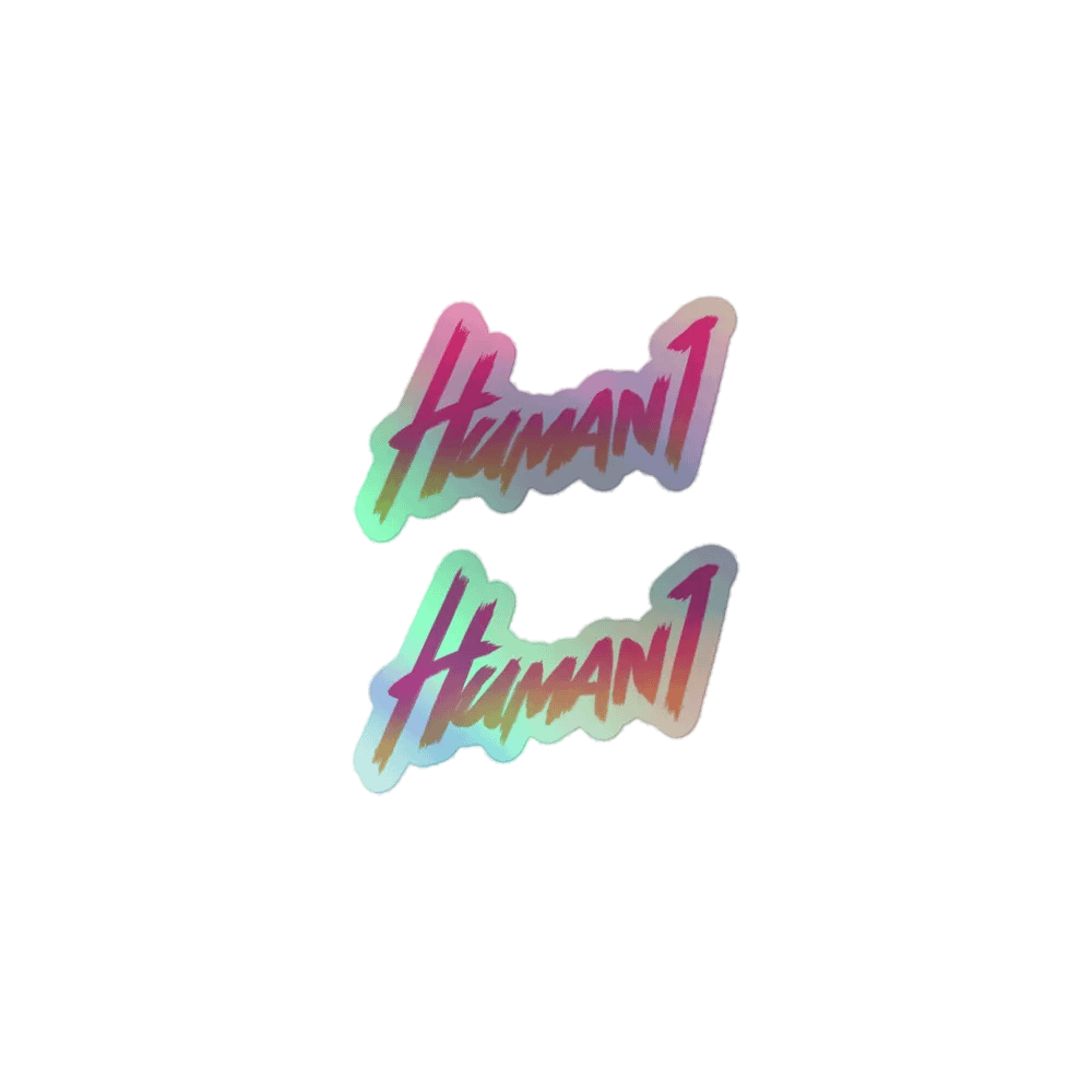 Human1 Gradient || Holo Kiss Cut Stickers product image (1)