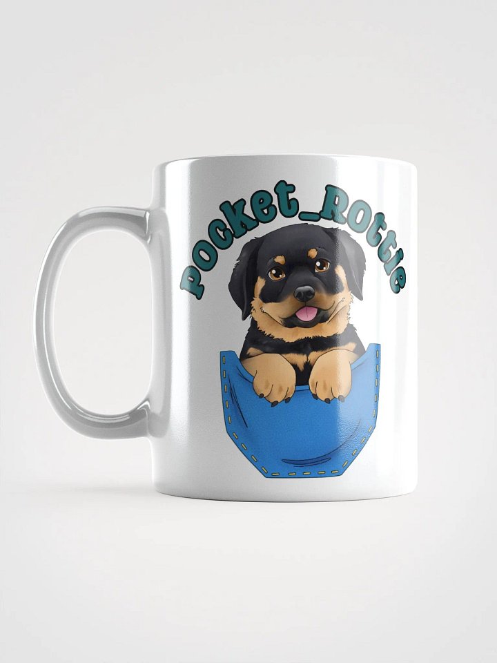 Pocket Rottie Logo Glossy White Mug product image (2)