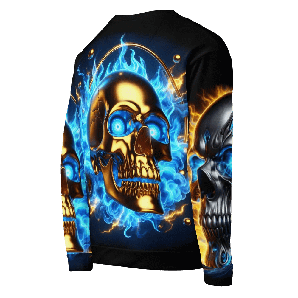 Futuristic Skull Glow - Unisex Sweatshirt #16 product image (5)