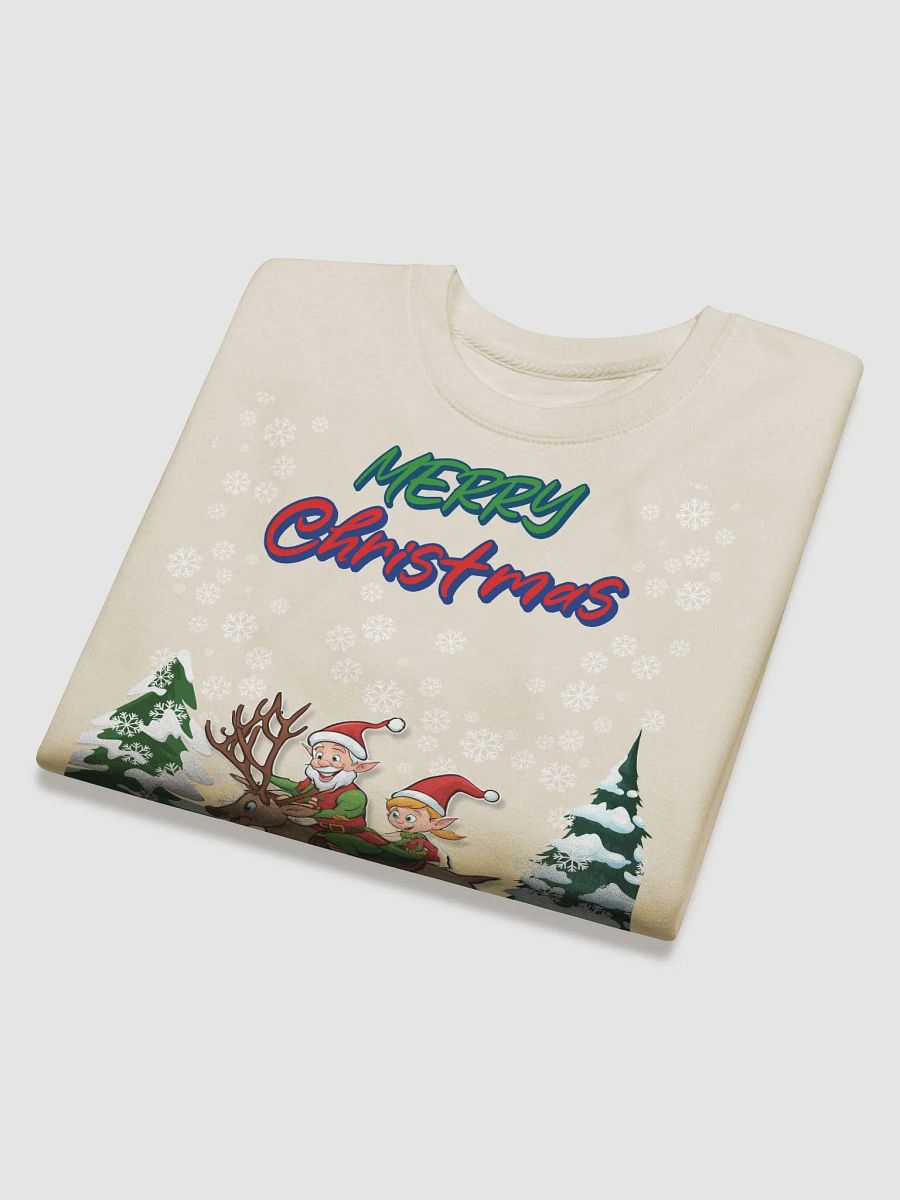 Santa Elves Riding A Reindeer Sweatshirt product image (27)