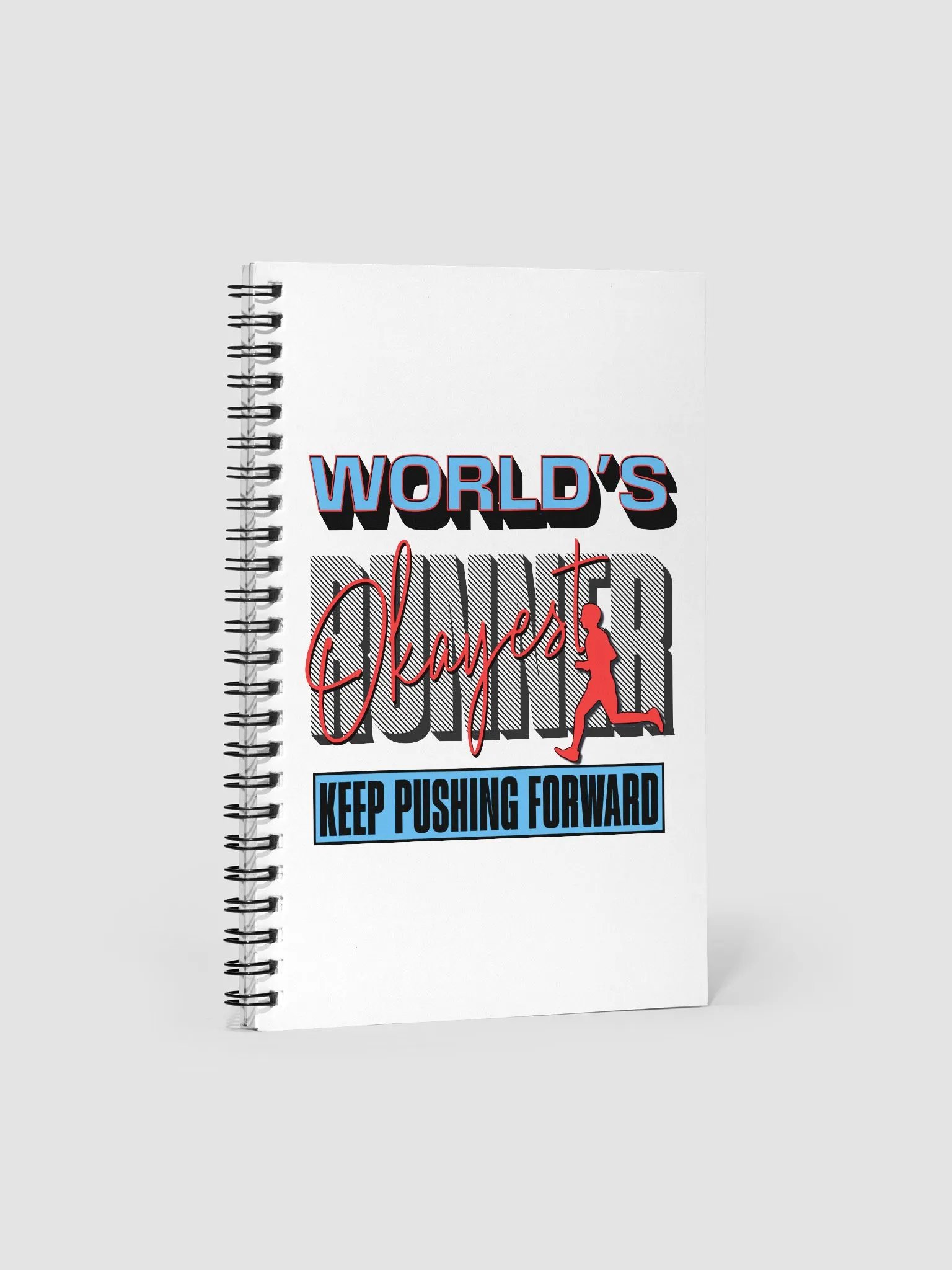 Worlds Okayest Runner Spiral Notebook product image (1)
