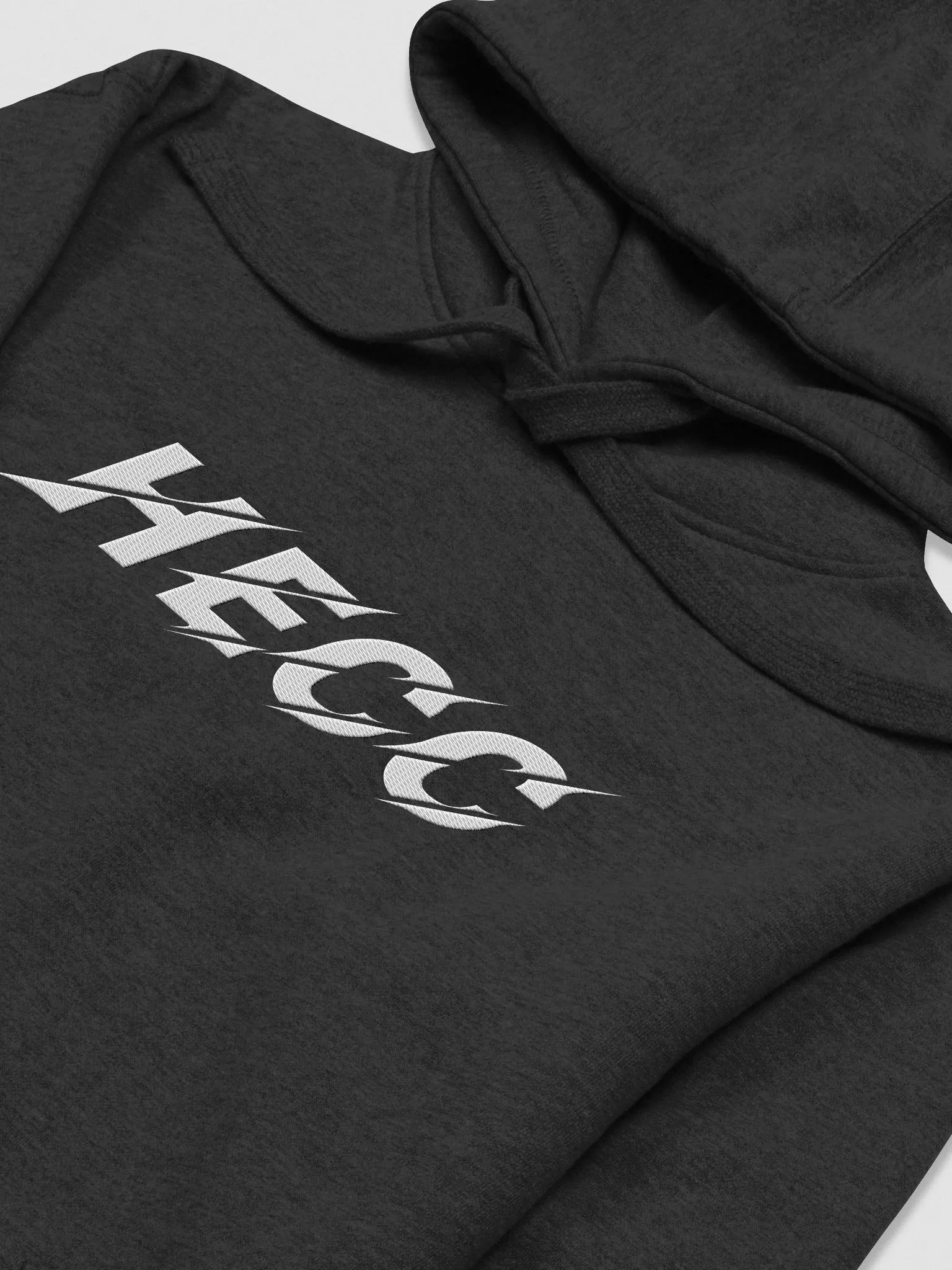 HECC hoodie white text product image (3)