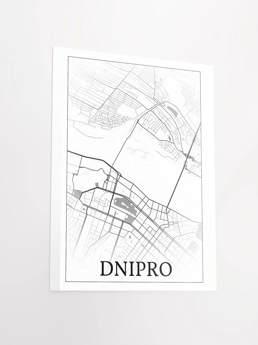 Dnipro, Ukraine, city map print product image (12)