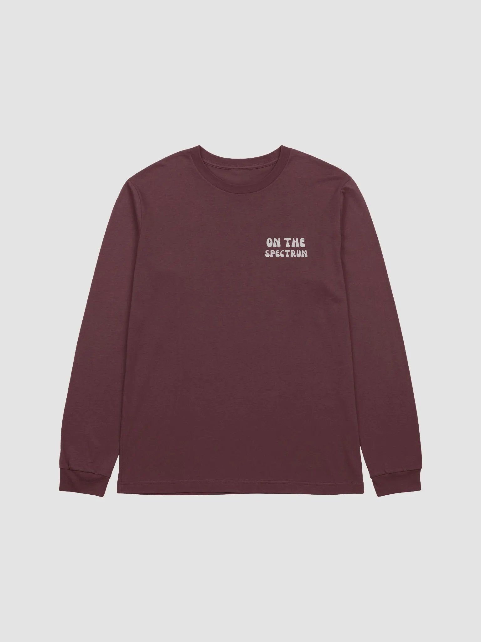 ON THE SPECTRUM (sm. groovy design, white) supersoft long sleeve product image (10)