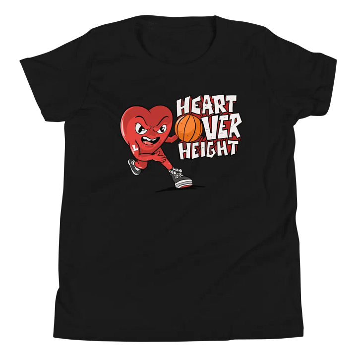Youth Red Heart Over Height T-Shirt product image (2)