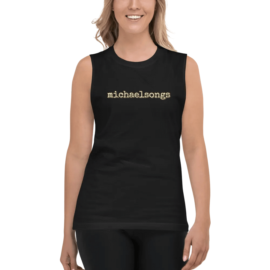 muscle shirt with horizontal logo product image (3)