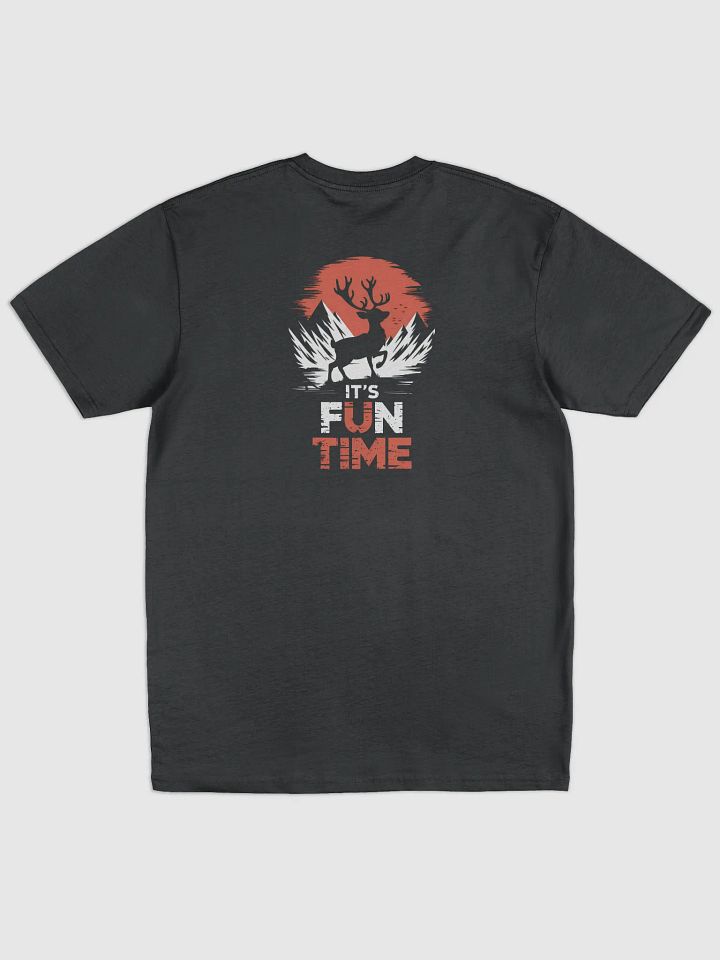 It's Fun Time Sunset Reindeer Christmas Tee product image (2)