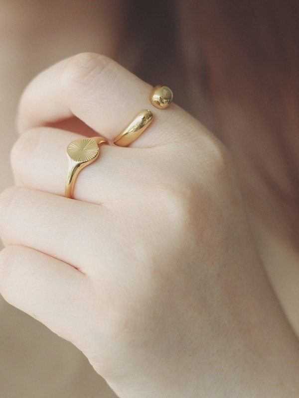 Minimalist Open Curve Rings | Gold & Silver Tone product image (10)
