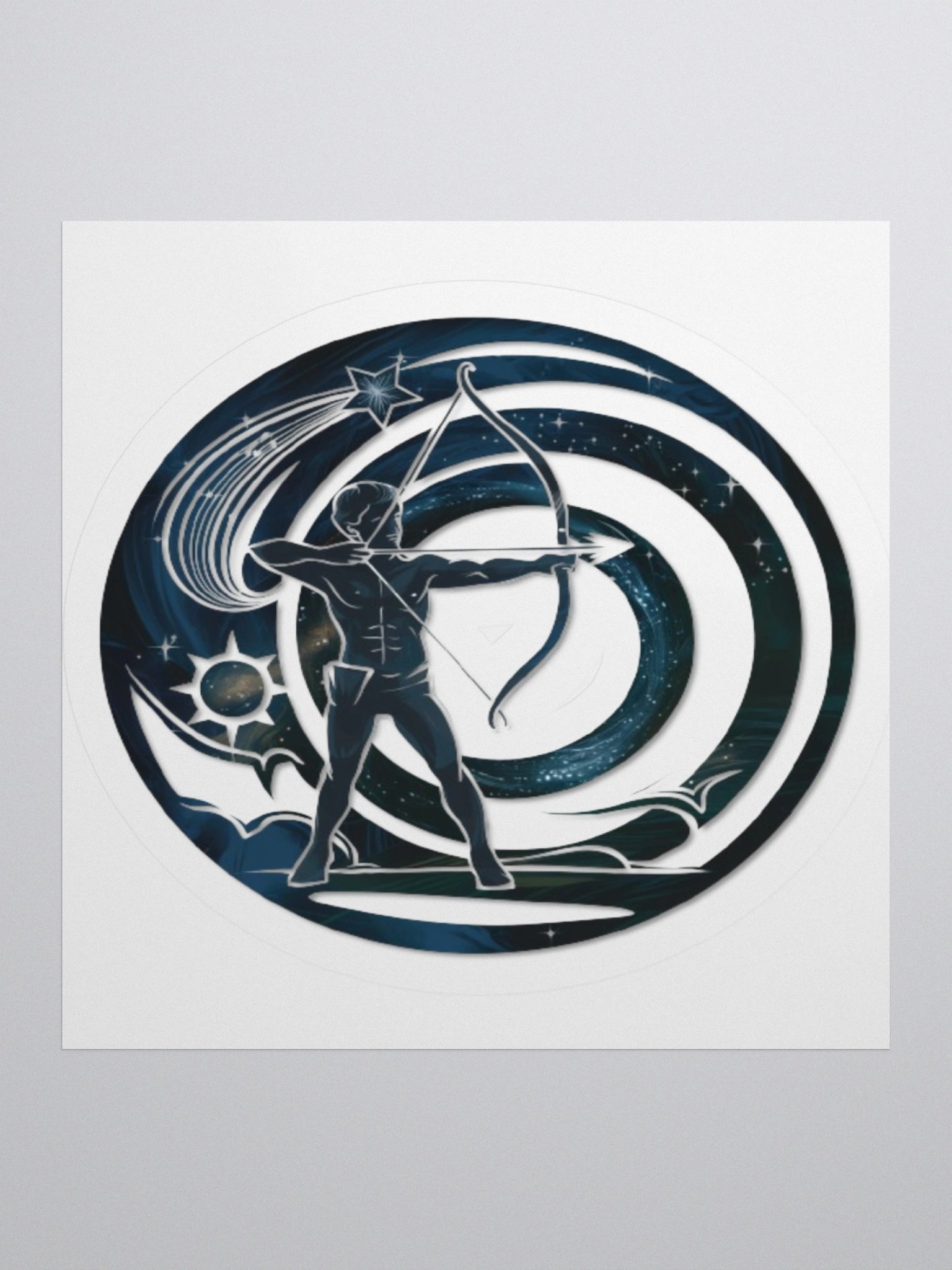 Exclusive Sagittarius Zodiac Sticker: Centaur Archer in Cosmic Twilight - Perfect for Astrology Fans and Unique Gifts! product image (3)