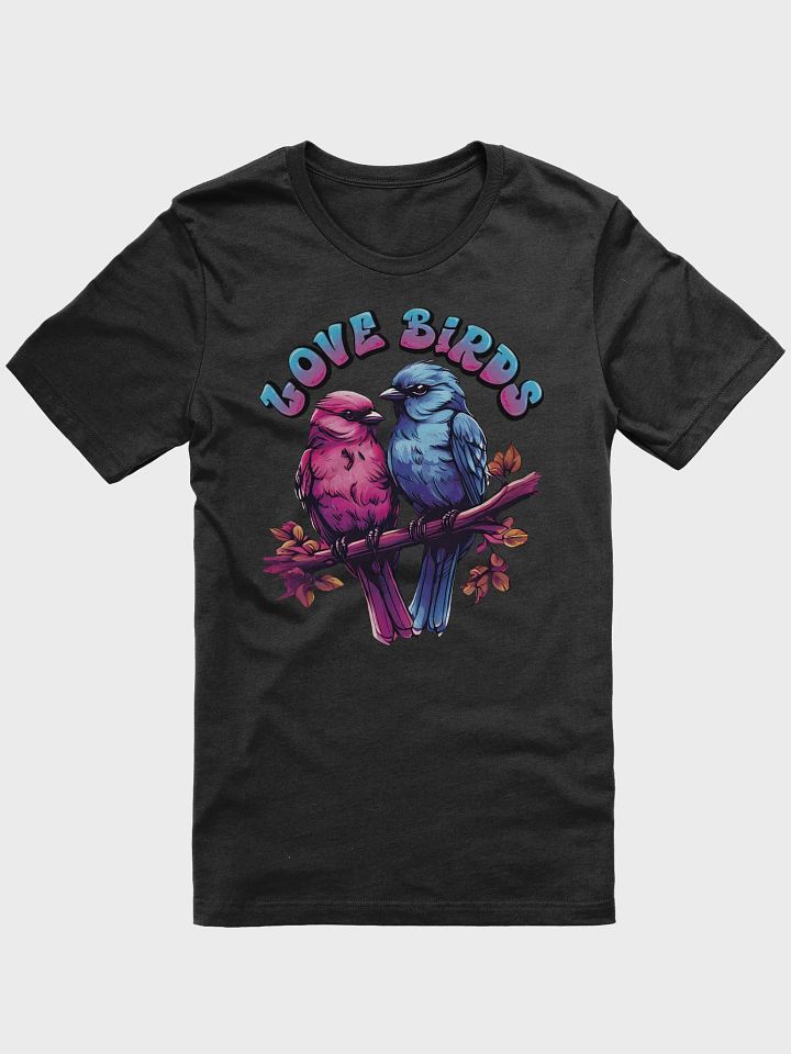 Love Birds Elegant T-Shirt - Colorful & Stylish Bella Canvas 3001 Super Soft Tee for Couples product image (1)