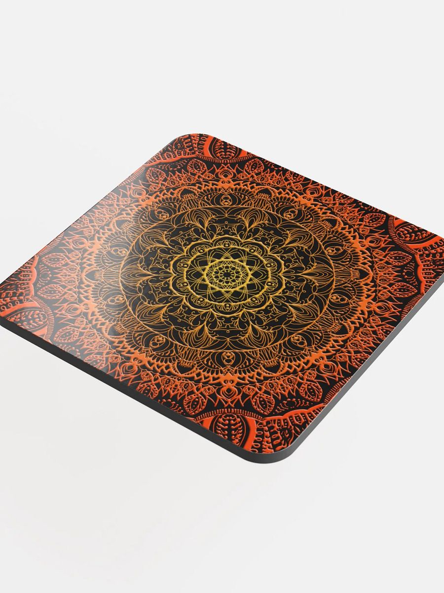 Radiant Mandala Cork Coaster Set product image (4)
