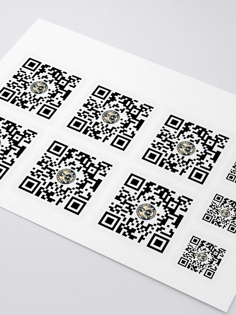 Watershed Records QR Code Sticker Sheet product image (1)