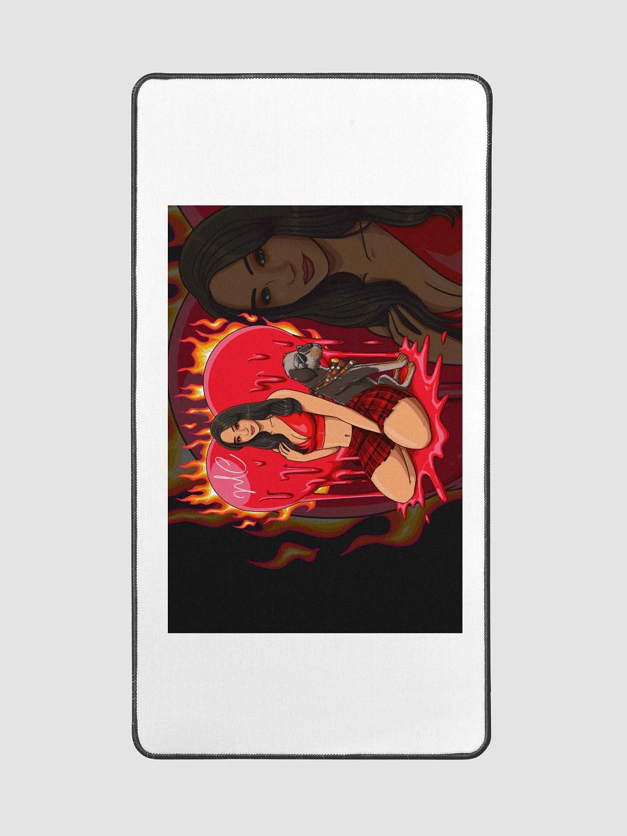 Heart on Fire Desk Mat product image (2)