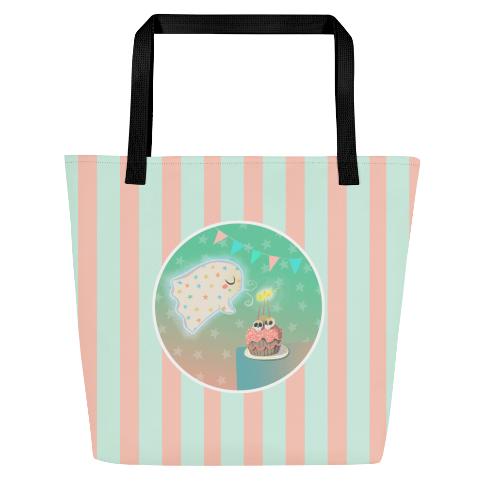 Pastel Little Ghost Birthday Cake - Tote Bag product image (3)