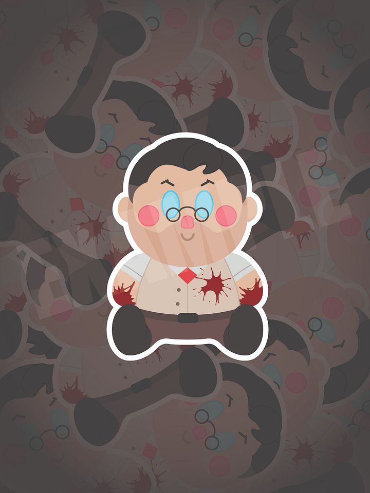 Team Fortress 2 Medic Plushie Sticker (Meet the REAL Medic Limited Edition) product image (1)
