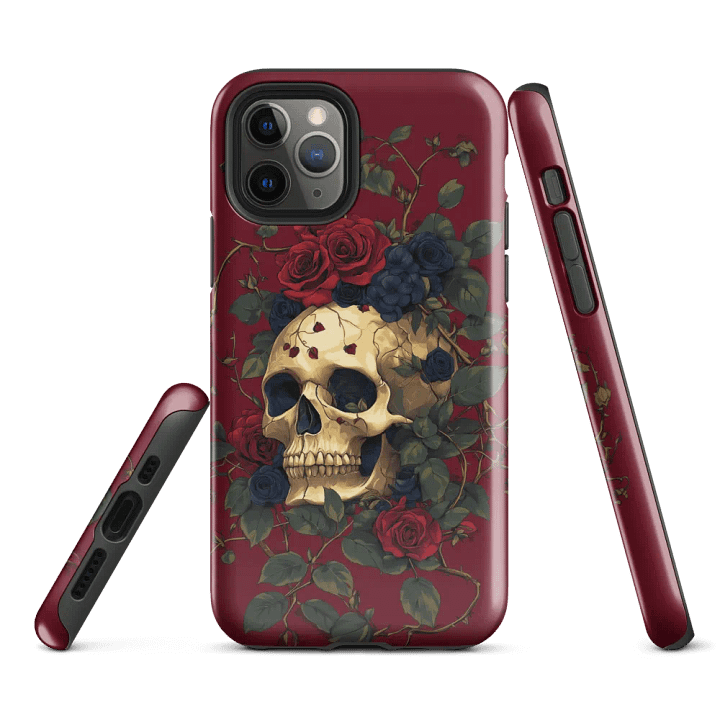Skull & Roses - Tough Phone Case product image (1)