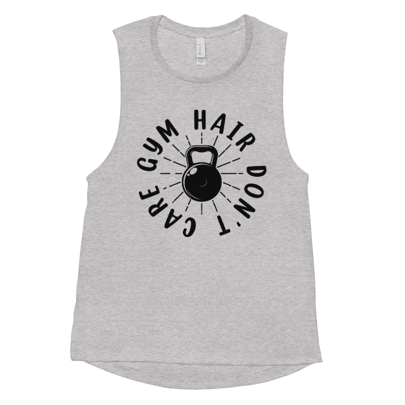 Hair Gym Don't Care - Flowy Muscle Tank product image (5)