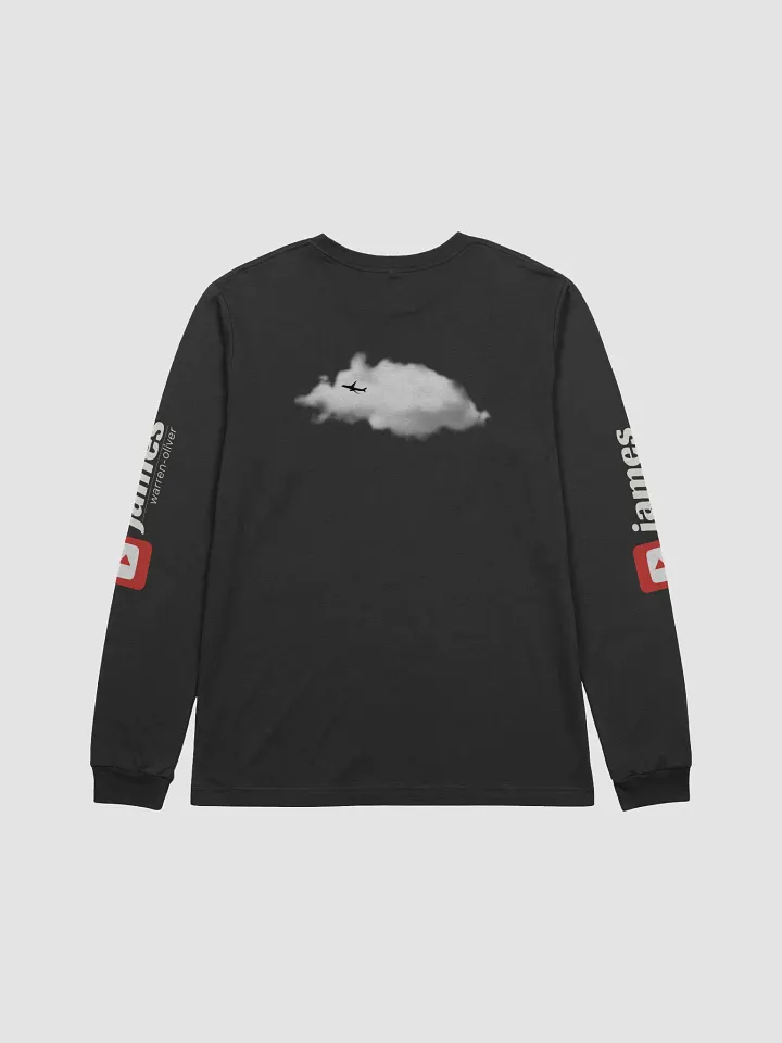 💤 First Class Pyjama Long Sleeve Top (Black) - Two-Tone Blue Tailfin product image (2)
