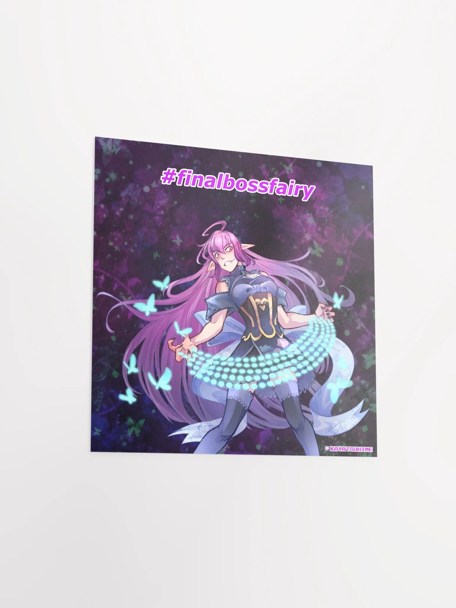 #finalbossfairy Square Poster (Keyboard ver.) product image (4)