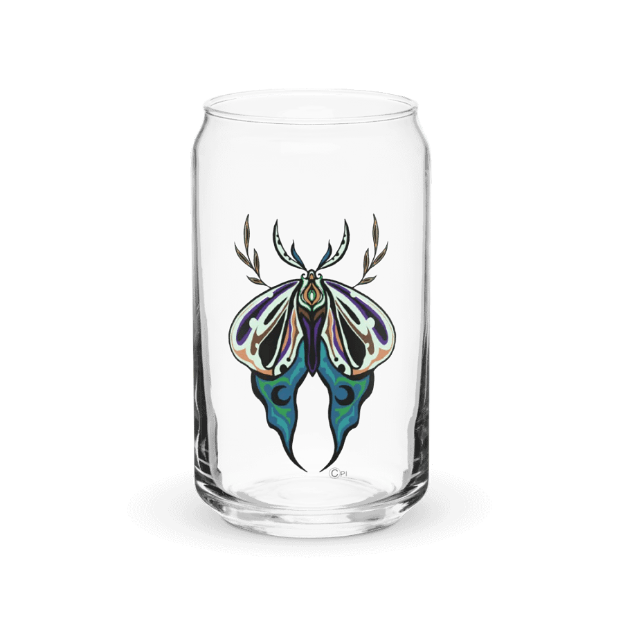 Symmetrical moth glass-cup product image (1)