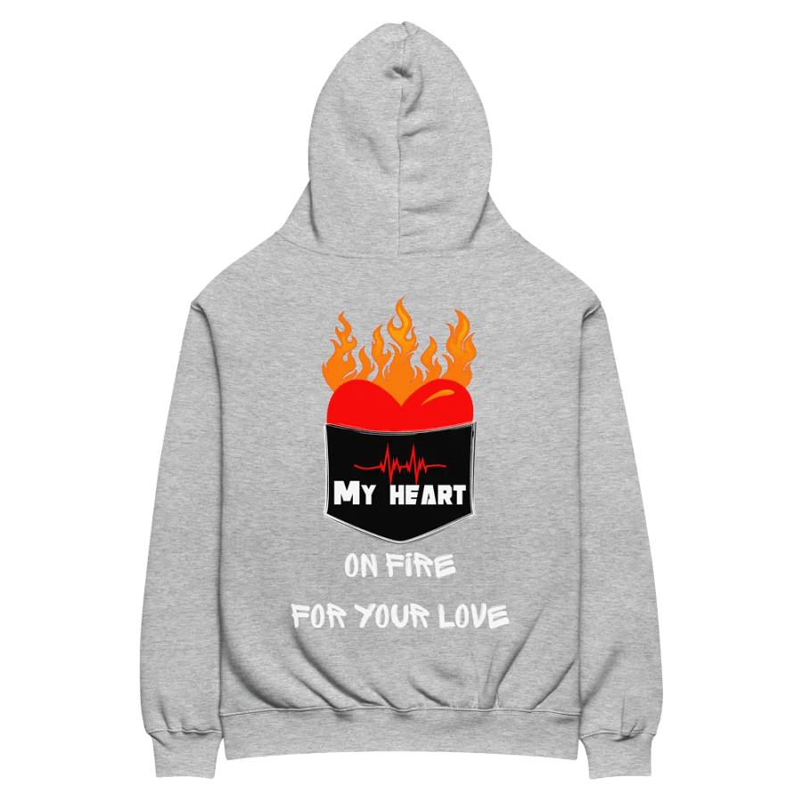 My heart on fire for your love unisex hoodie product image (3)