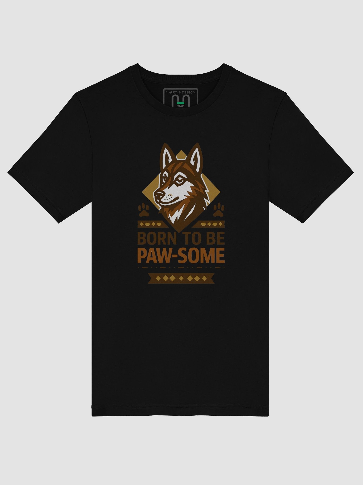 “Born to Be Paw-some” Tribal Edition - T-Shirt product image (40)