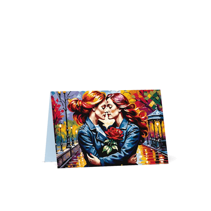Lesbe Valentines, Luminous Love Card product image (4)