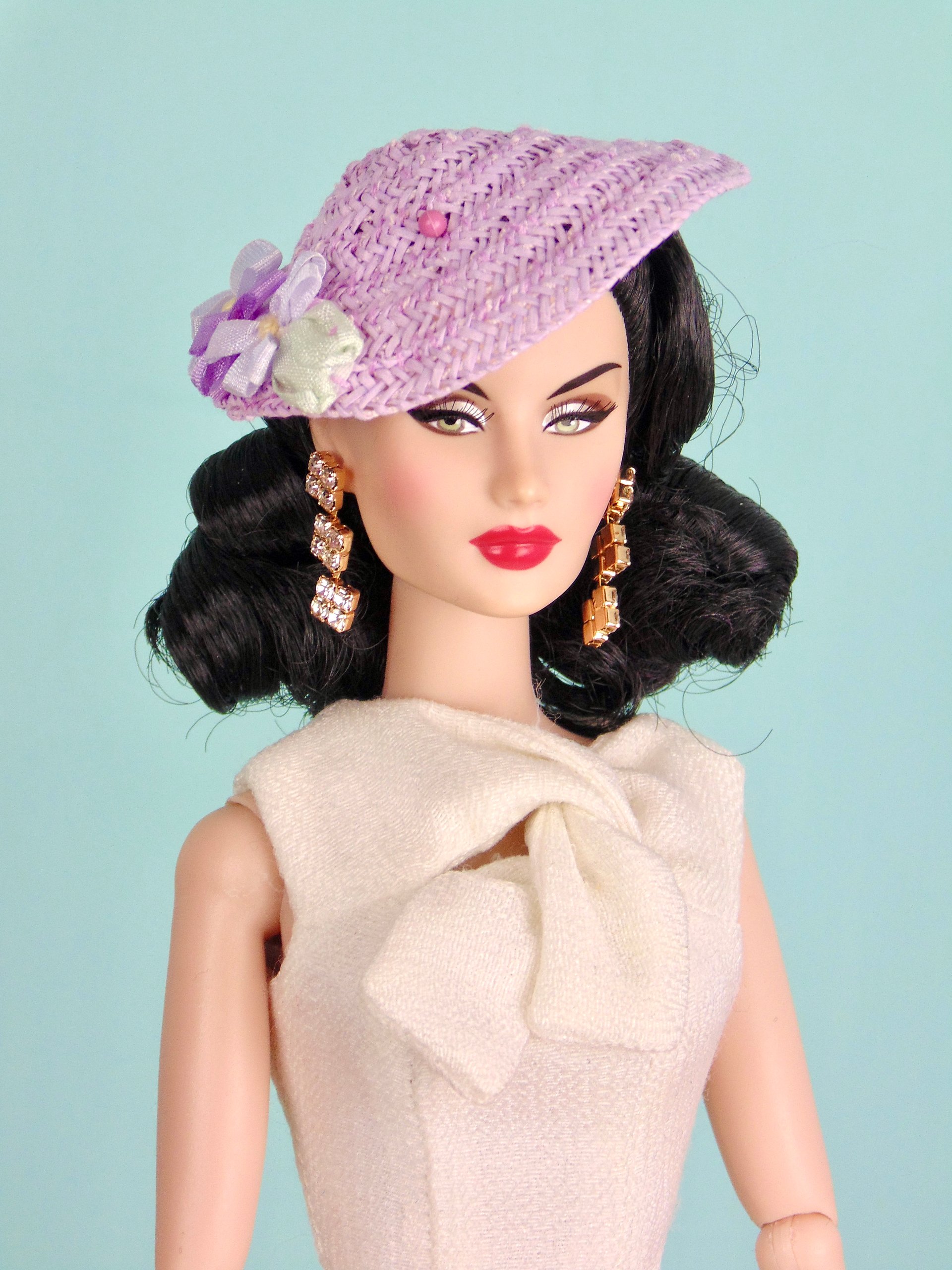 Lavender hat for 12” fashion dolls product image (3)
