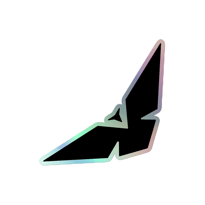 Classic Black Logo Holo Sticker product image (2)