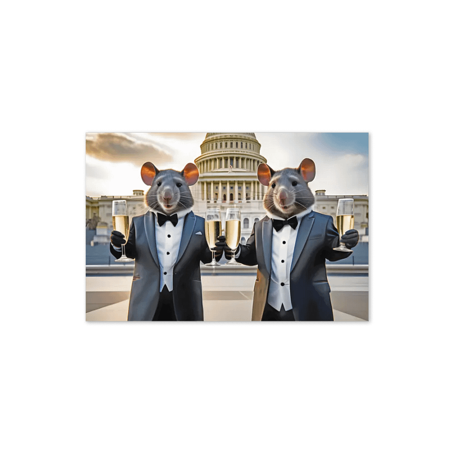 Two Cute Rats Celebrating at the US Capitol product image (4)