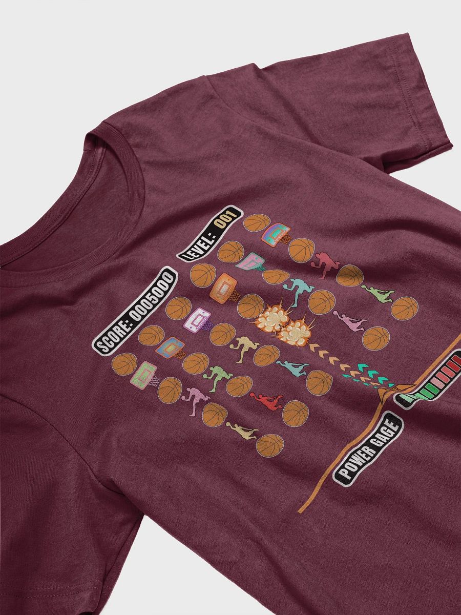 Space Gamer Basketball Level Up Explosion T-Shirt product image (38)