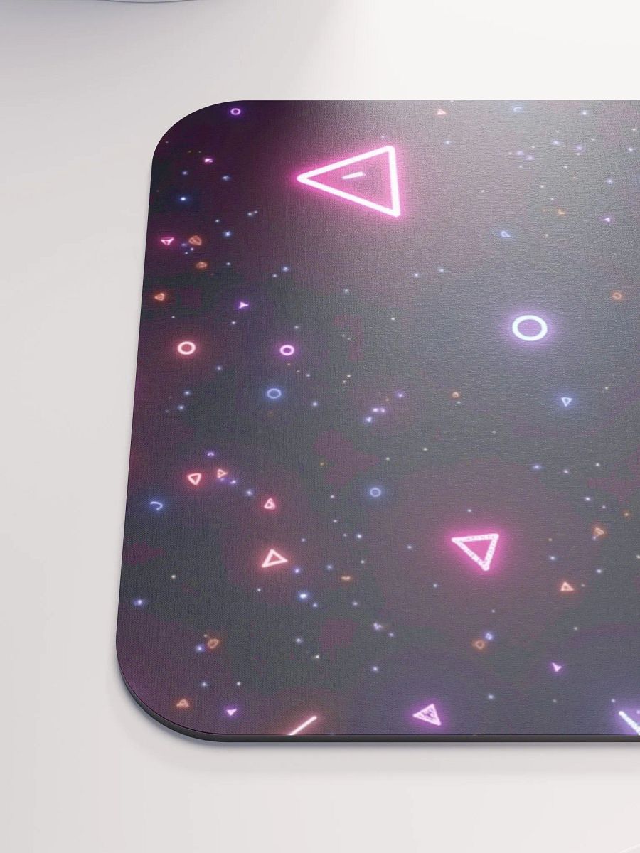 Neon Geometric Glow Mouse Pad product image (6)