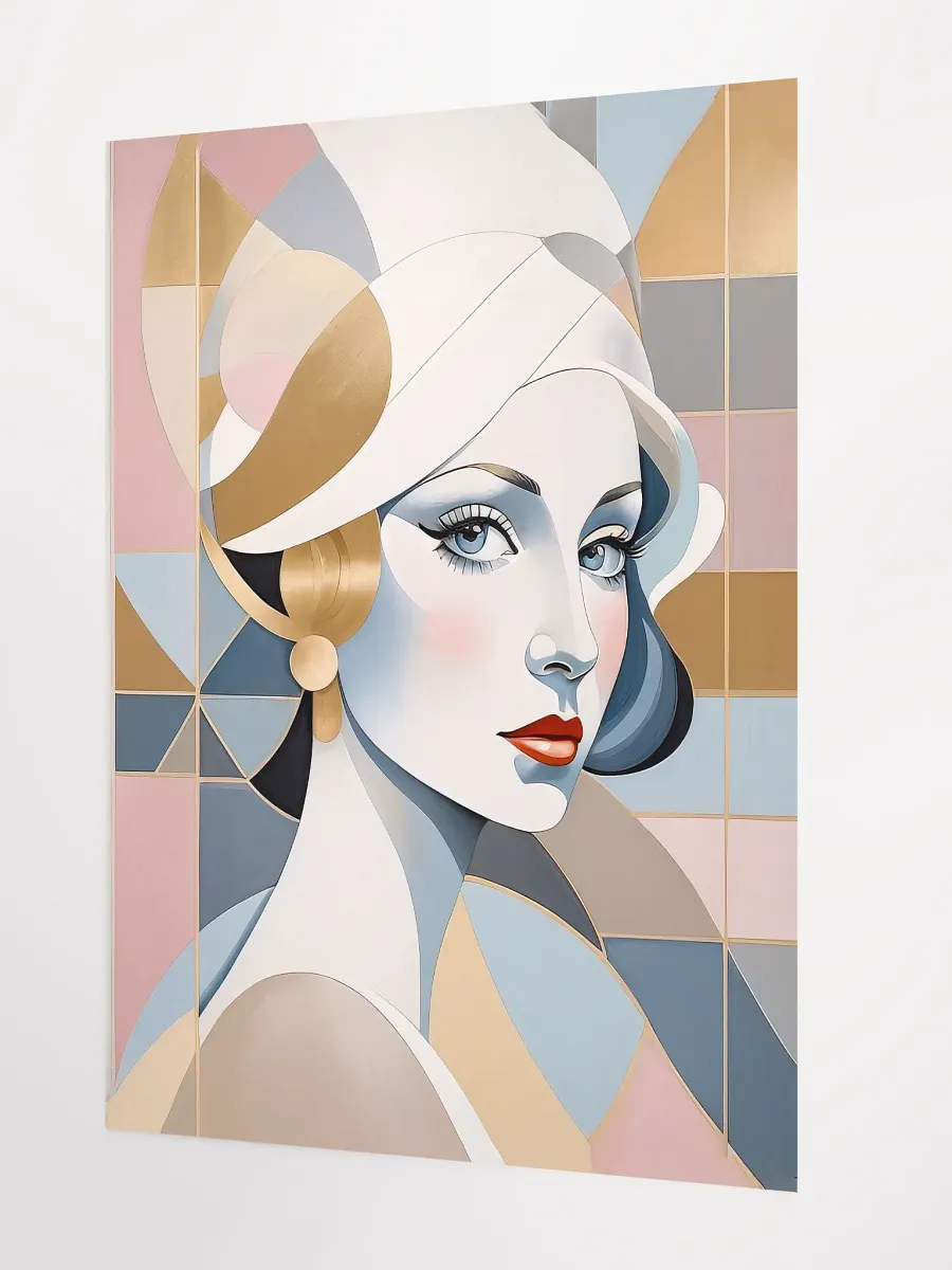 Lady Pastel Poster - Medium Size 18x24 Inches product image (2)