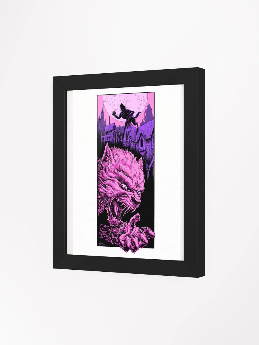 Wolfman Purple Framed Print product image (17)
