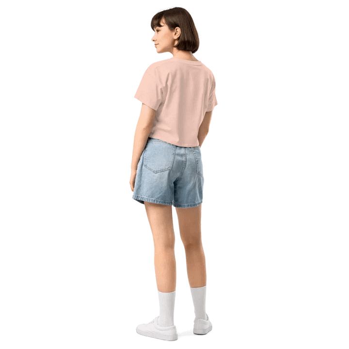HABITUAL INSTIGATOR (white design) printed cotton crop top product image (32)