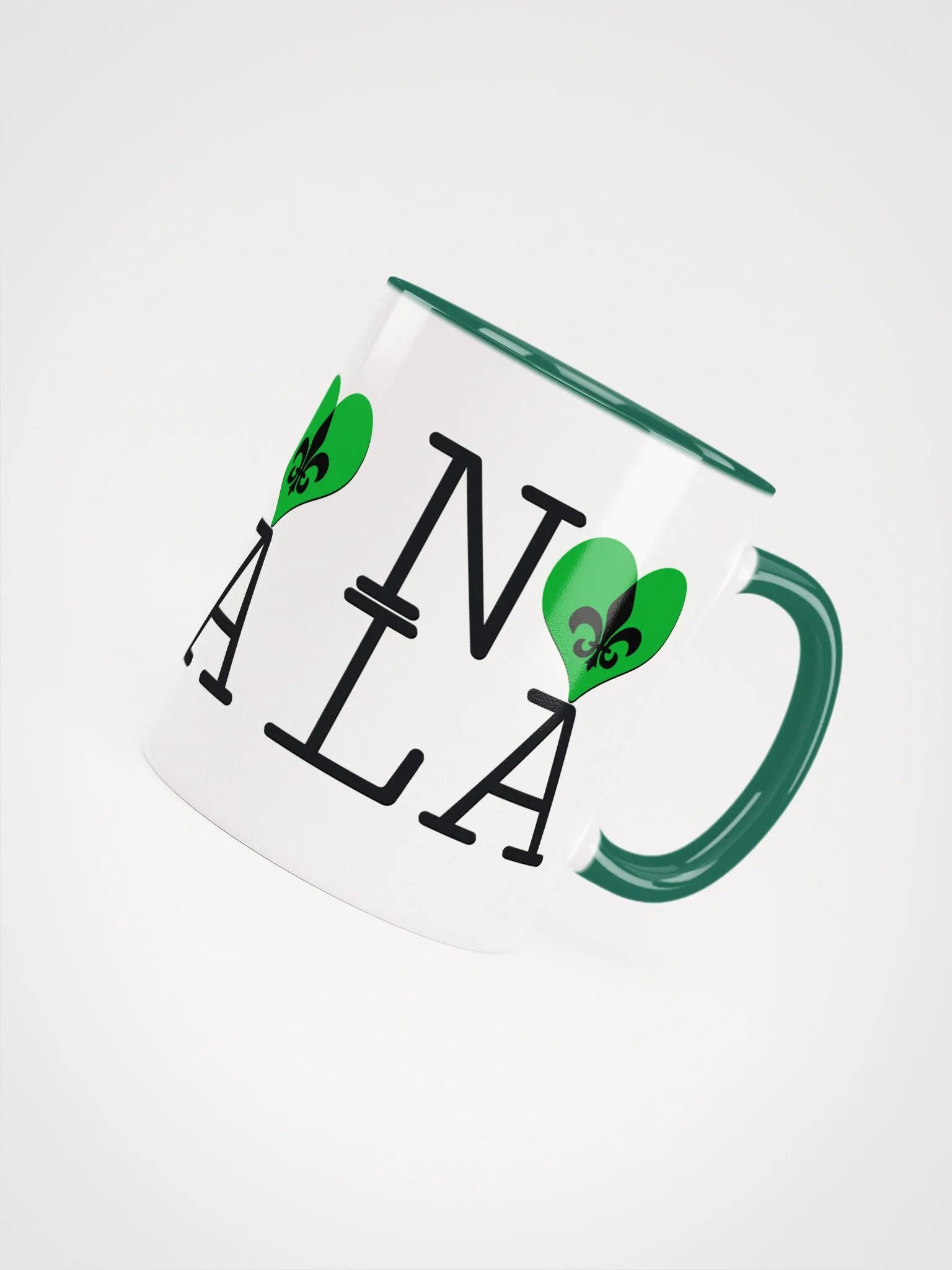 I LOVE NOLA **BIGSHOT COLOR MUG** (GREEN HEART) product image (4)