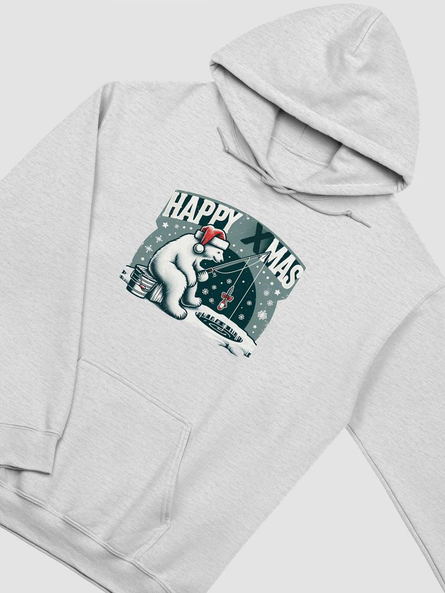 Happy Xmas Fishing North Pole Bear Hoodie product image (22)