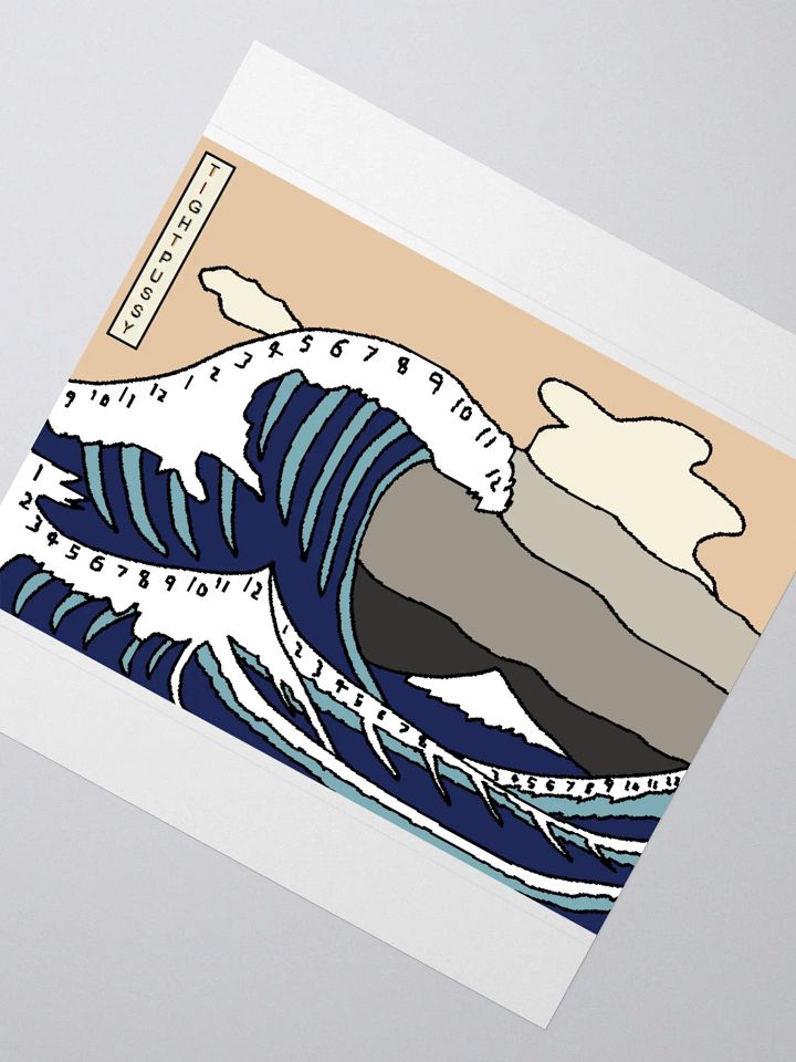 The Great Wave of Clockagawa Sticker product image (4)