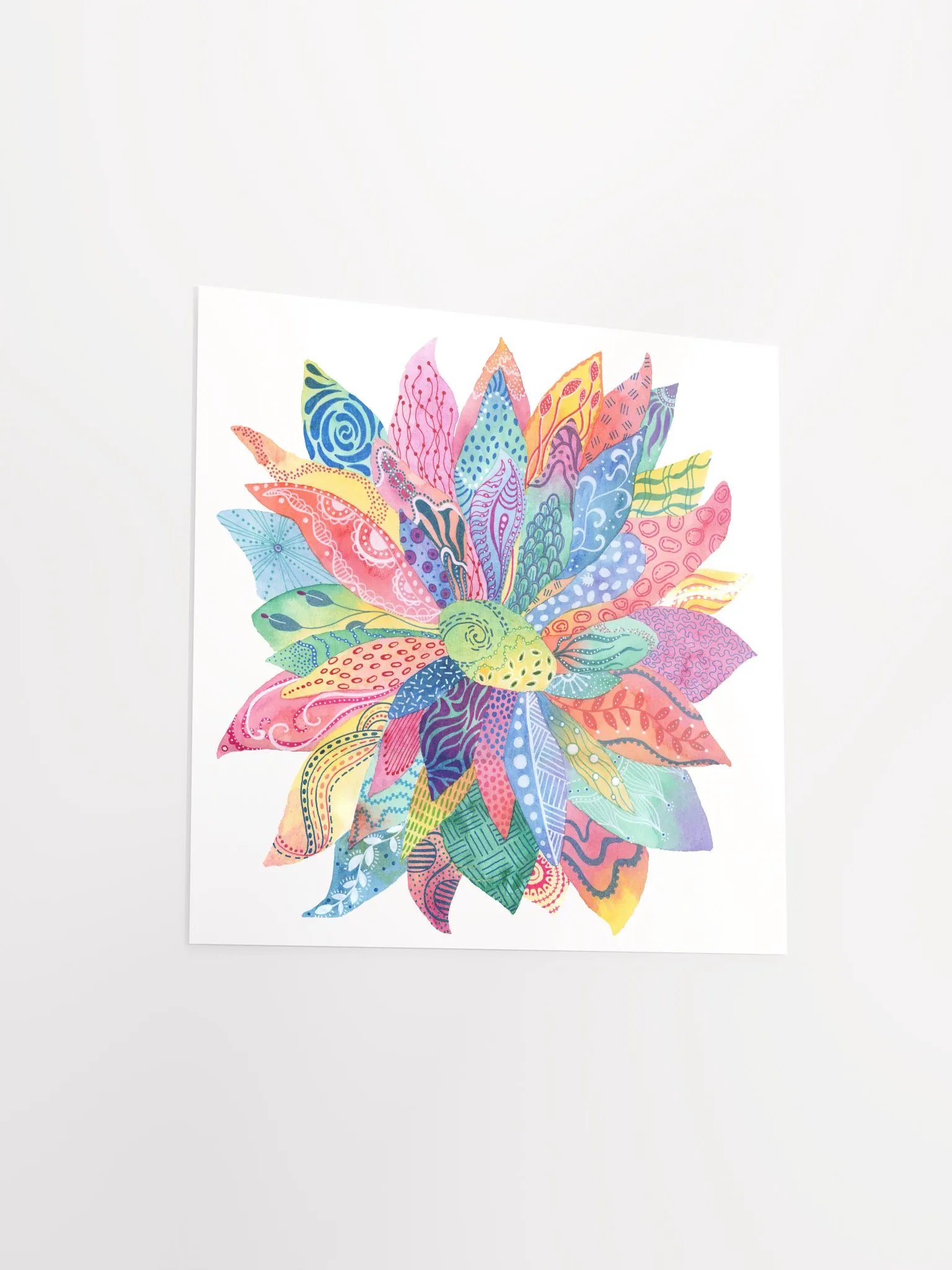 Flower Doodle Matte Poster product image (3)