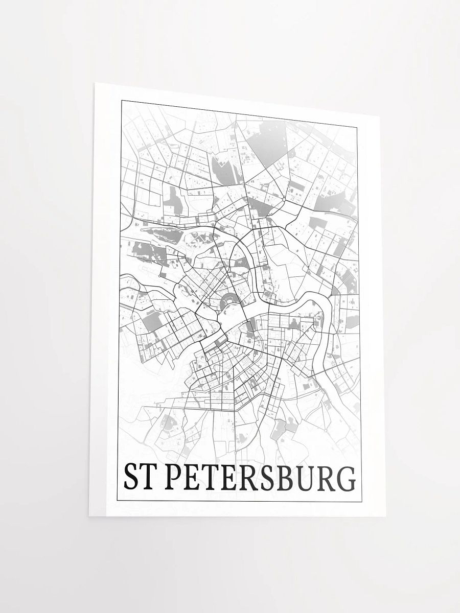 Saint Petersburg, Russia, city map print product image (11)